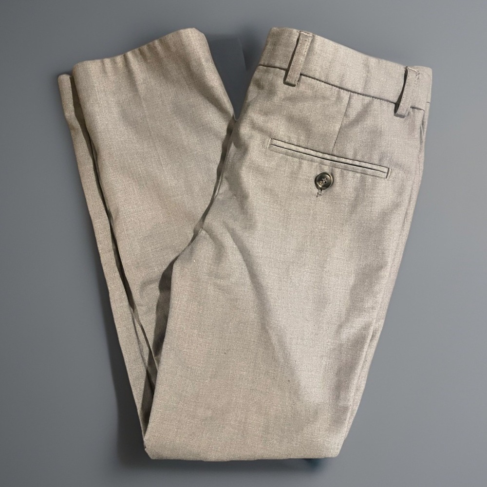 Boys Grey Slack Dress Pants -8
